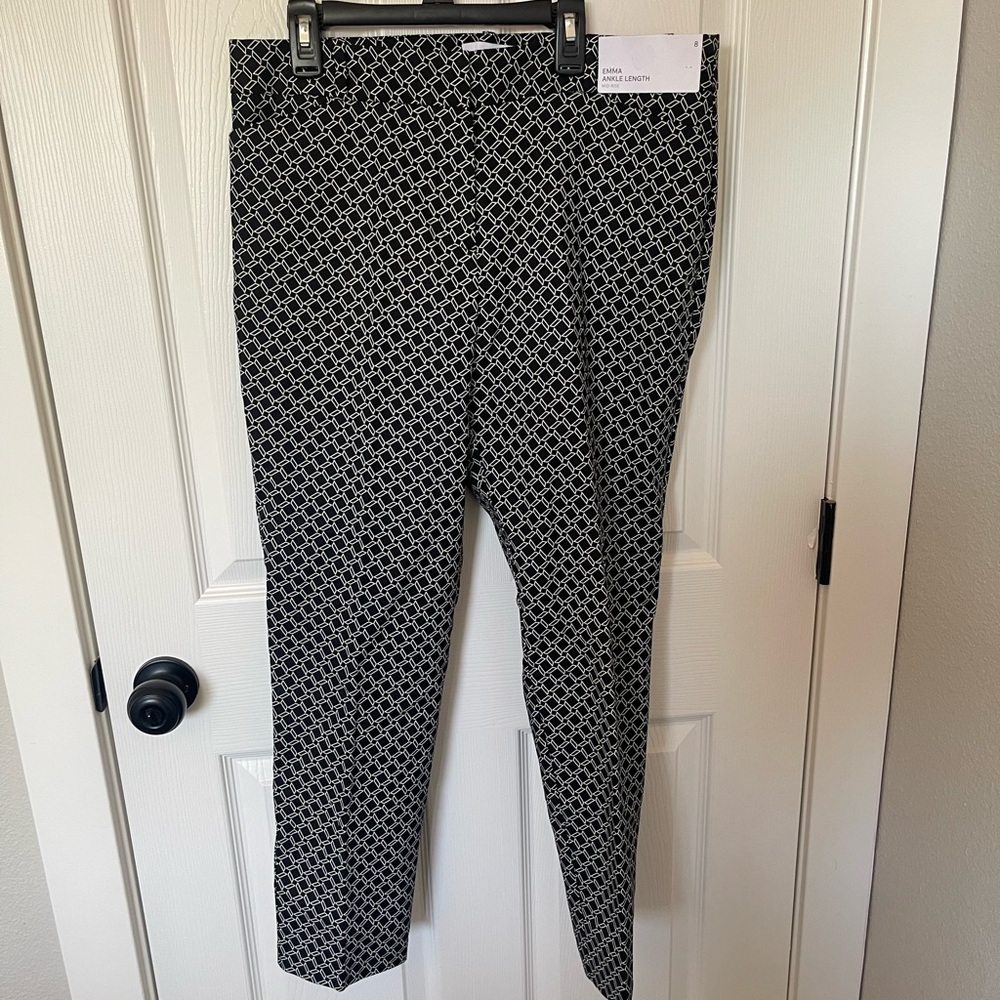 Liz Claiborne Black and White Polka Dot Dress Pants